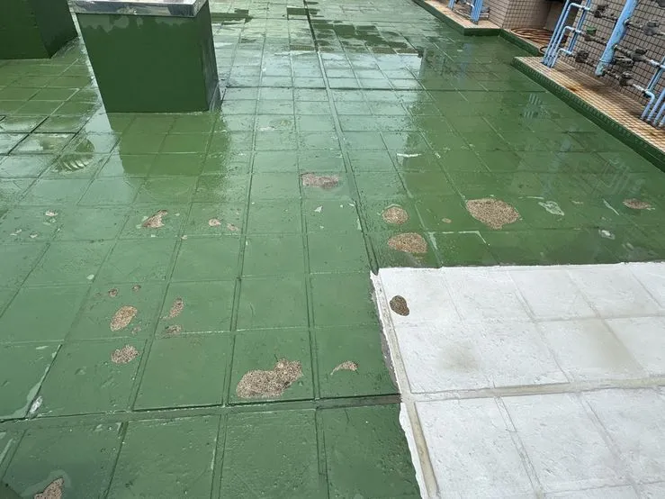 新竹頂樓防水工程案例第一階段施工