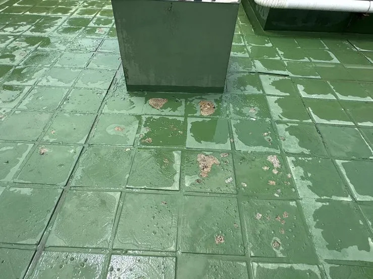 新竹頂樓防水工程案例第一階段施工