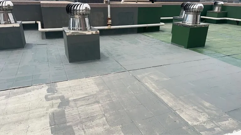 新竹頂樓防水工程案例第二階段施工
