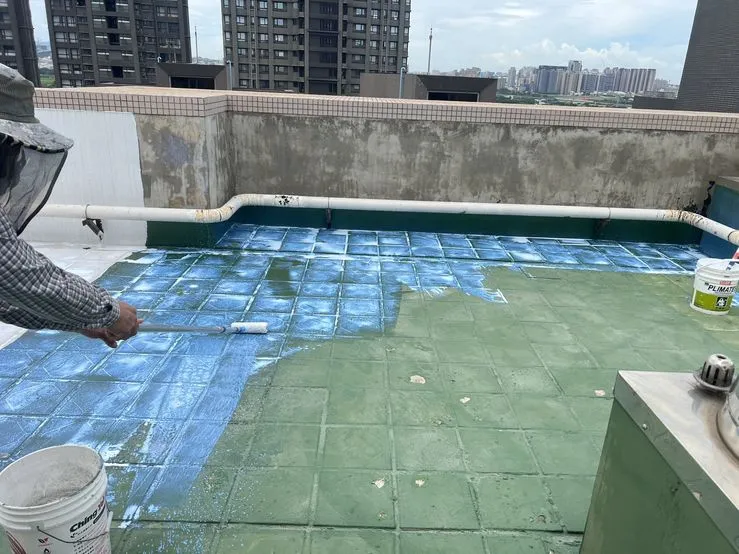 新竹頂樓防水工程案例第一階段施工