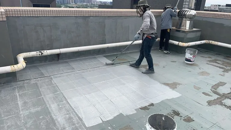 新竹頂樓防水工程案例第二階段施工