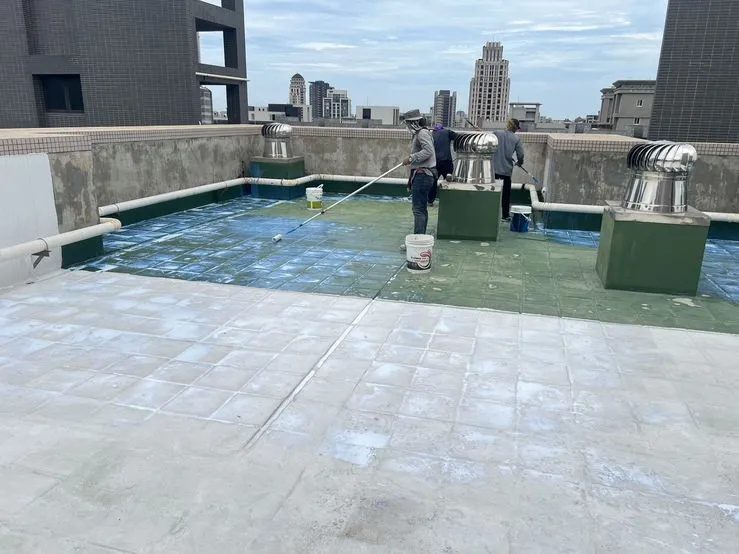 新竹頂樓防水工程案例第一階段施工